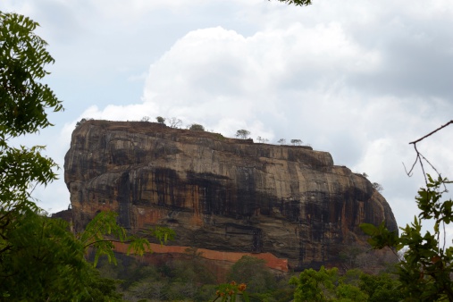 Wide angle view of Sigiriya Lion's Rock, Sri Lanka