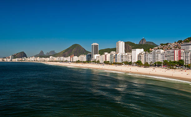 istock Panoramic view of Copacabana beach in Rio de Janeiro 456873453