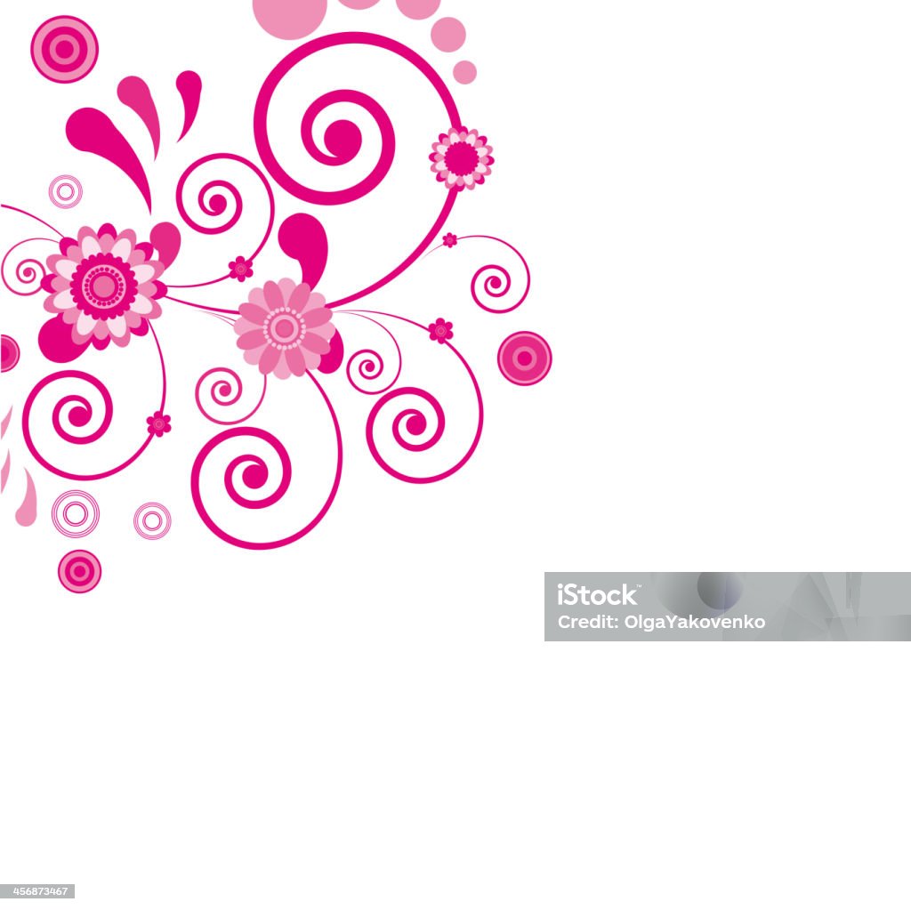 Vector Pink Flower Floral Background Stock Illustration - Download ...
