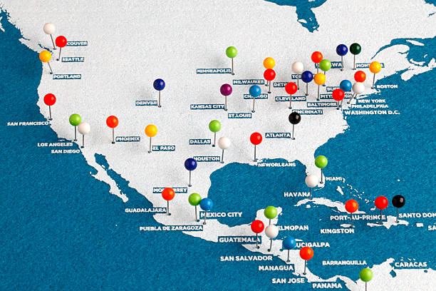United States Major Cities Map