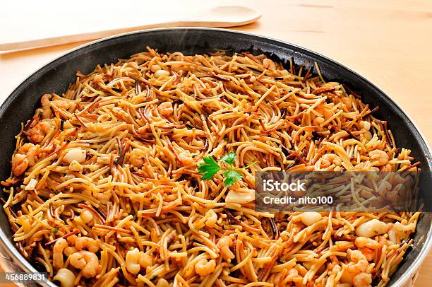 Spanish Fideua Stock Photo - Download Image Now - Fideuà, Buffet, Casserole