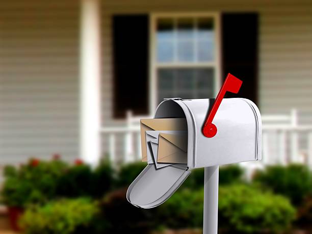 istock White Mail Box in Front of a House 456894901