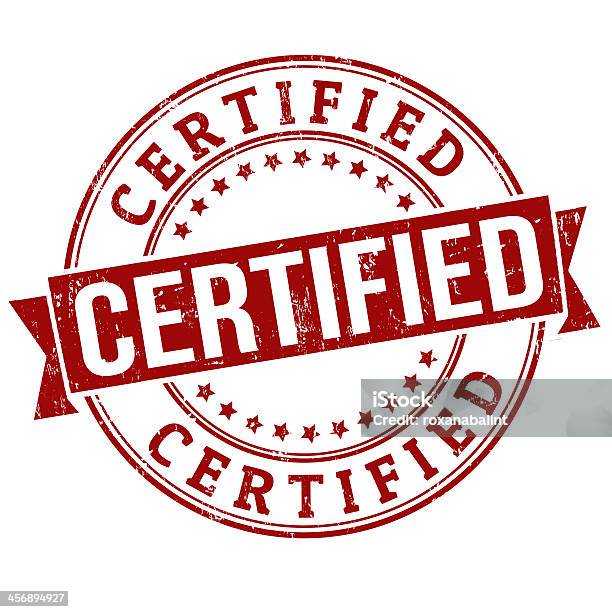 Сертифицированный Печать — стоковая векторная графика и другие изображения на тему Защищённость - Защищённость, Знак, Идентификация личности