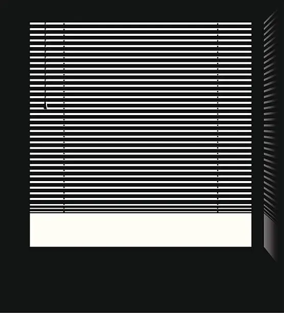Vector illustration of Window jalousie blinds vector.