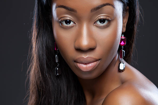 istock Young black beauty close-up 456904339