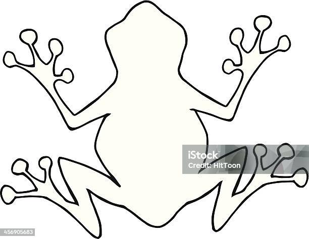 Black And White Frog Stock Illustration - Download Image Now - Amphibian, Animal, Cartoon