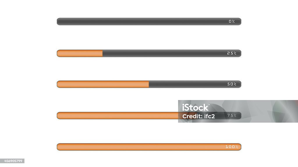 Chargement orange bar - Photo de Attendre libre de droits