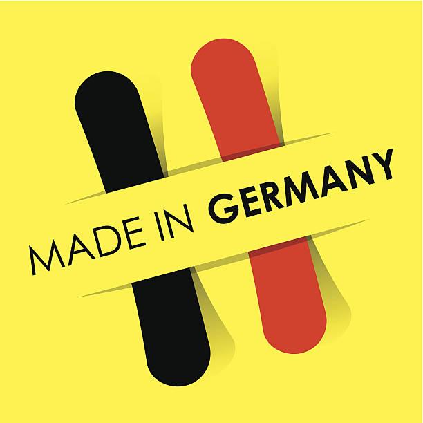 made in germany-abzeichen - made in germany stock-grafiken, -clipart, -cartoons und -symbole