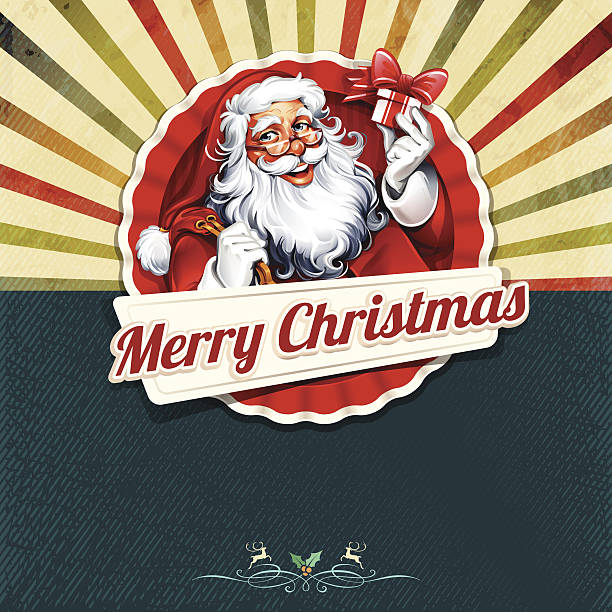 Vintage Santa Vector Art Icons And Graphics For Free Download