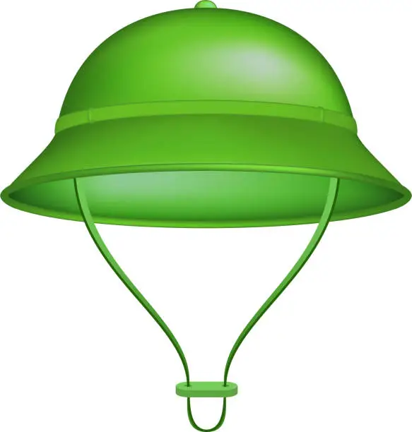 Vector illustration of Pith helmet