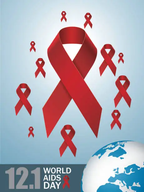 Vector illustration of World Aids day