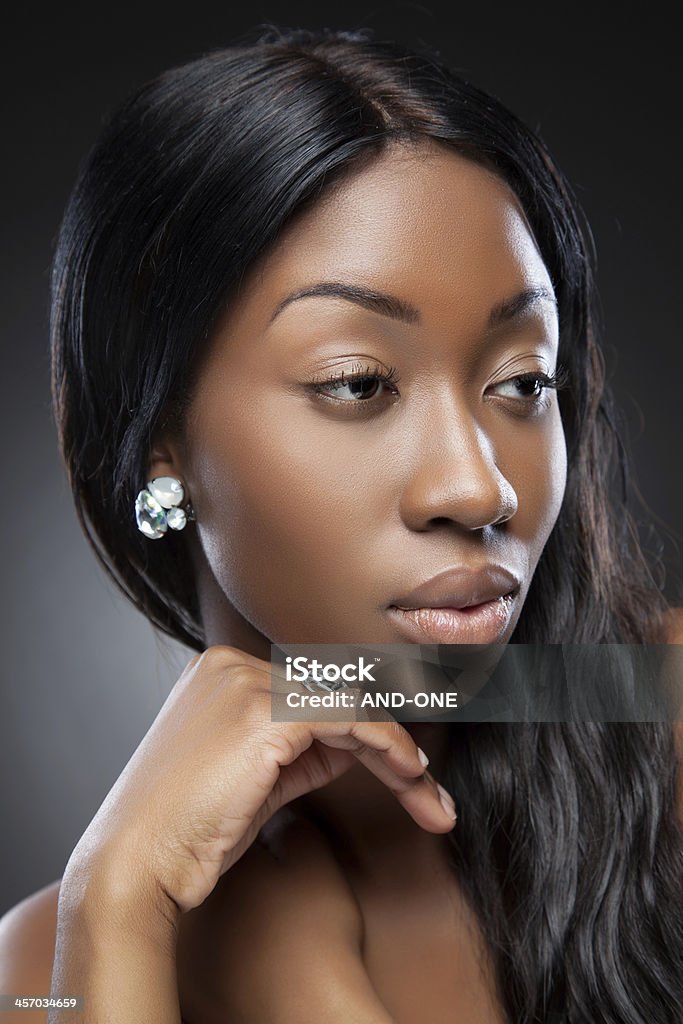 Negra perfeita de beleza - Foto de stock de Adulto royalty-free