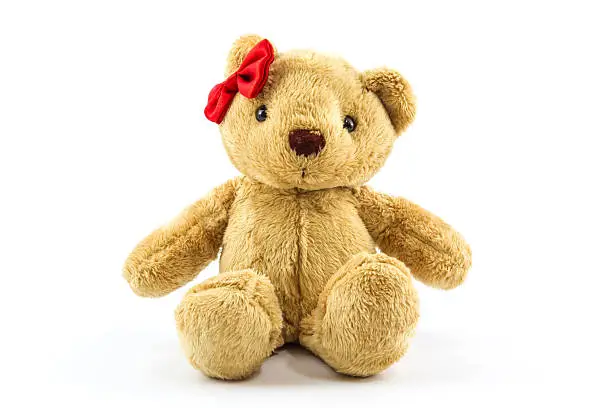 Photo of Brown teddy bear.