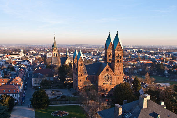 erloserkirche en mala homburg - sombrero homburg fotografías e imágenes de stock