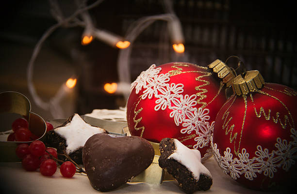 istock Christmas balls, cookies and lights 457040905