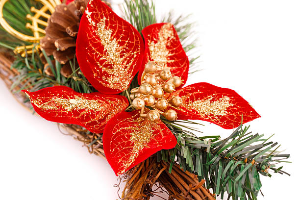 istock Holly berry flower and Christmas decoration 457043515
