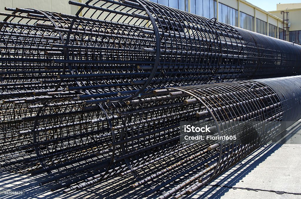 Steel cage made from bars and welded  wire Steel cage made from steel bars and welded steel wire Apartment Stock Photo