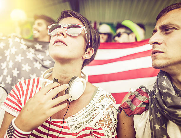 istock Group of Usa supporters 457050355