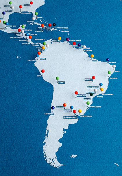 istock South America Major Cities Map 457050435