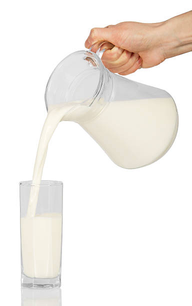 istock The hand pouring milk from a jug in glass 457065505