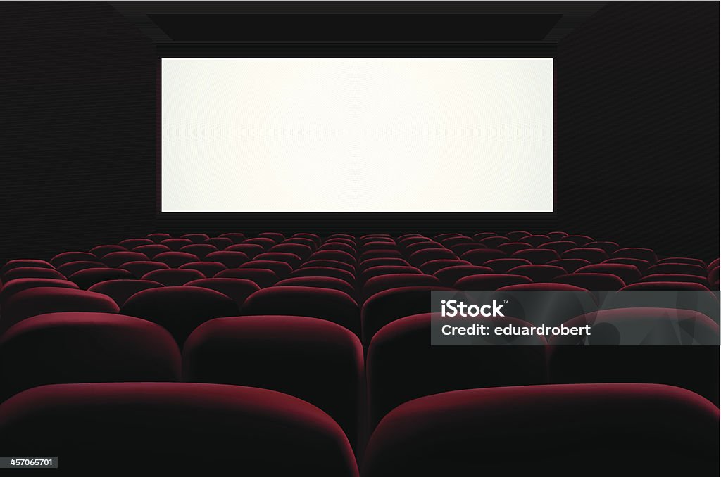 Cinema auditorium - arte vectorial de Sala de cine libre de derechos