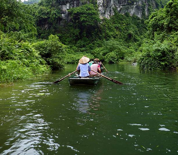 istock Quiet Ride On Peaceful Tam Coc River 457066133