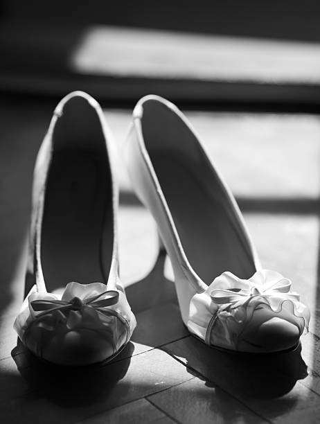 istock Bridal wedding day shoes 457066515