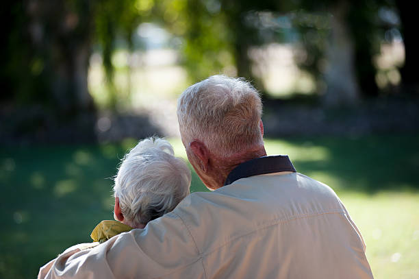 istock Senior couple in Park 457073511