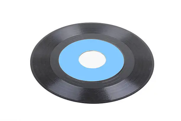 Vinyl record isolated on white