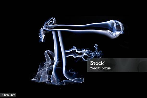 Photo libre de droit de Big Smoke Lettre F banque d'images et plus d'images libres de droit de Abstrait - Abstrait, Bleu, Bleu foncé
