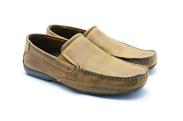 istock Brown leather men's shoes 457099071