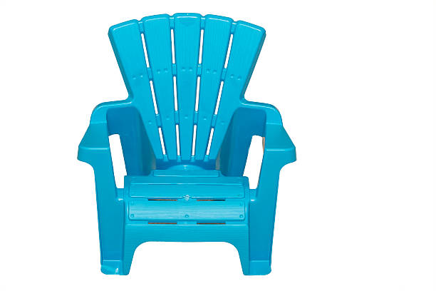 istock Light Blue Lawn Chair Isolated 457099161