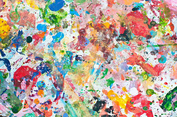 Abstract grunge texture of watercolor paint splatter