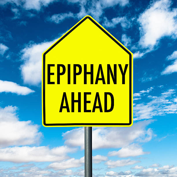 istock epiphany road sign on cloudy backgrounds 457210813