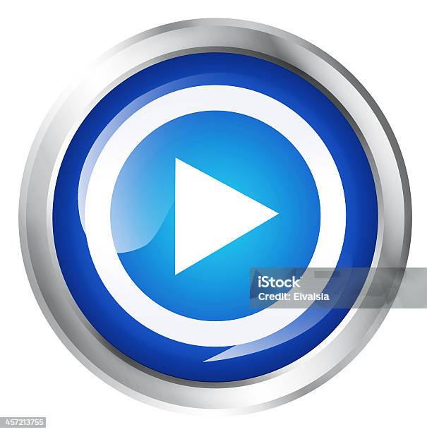 Playsymbol Stockfoto und mehr Bilder von Blau - Blau, ClipArt, Clipping Path