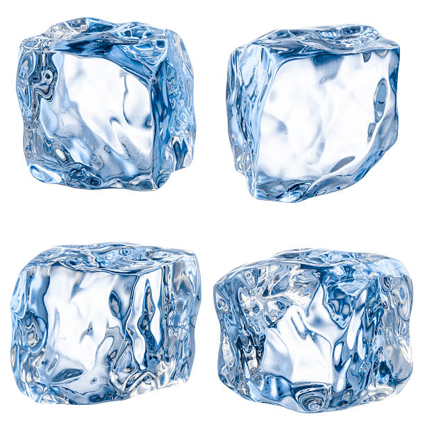 istock Cubes of ice on a white background. With clipping path 457214457