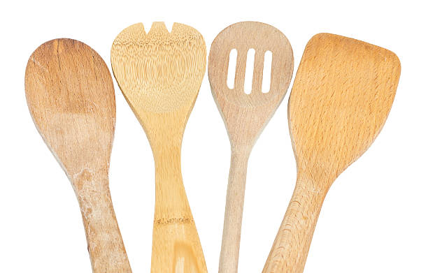 istock Wooden Kitchen Utensils Isolated 457238889