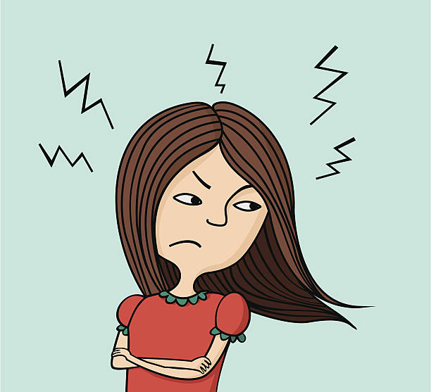 992 Grumpy Girl Illustrations & Clip Art - iStock | Unhappy woman, Store  front, House