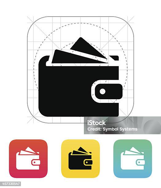 Wallet With Cards Icon Stock Illustration - Download Image Now - Bag, Bank - Financial Building, Banking