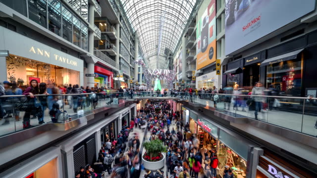 Shoppers at the mall