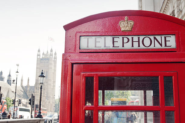 istock Red Telephone Booth in London 457338963