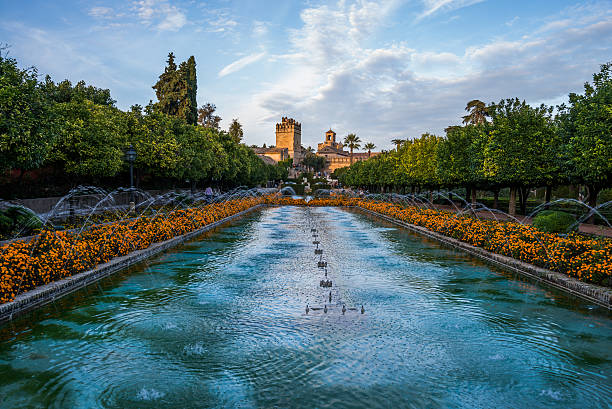 Fountain view from Christian kings Alcazar