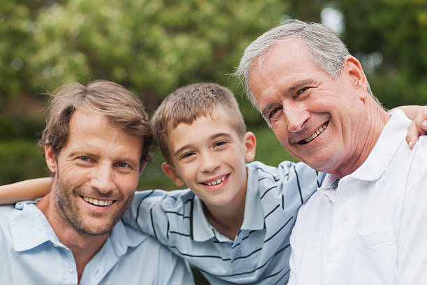 istock Portrait of three generations men 457344533