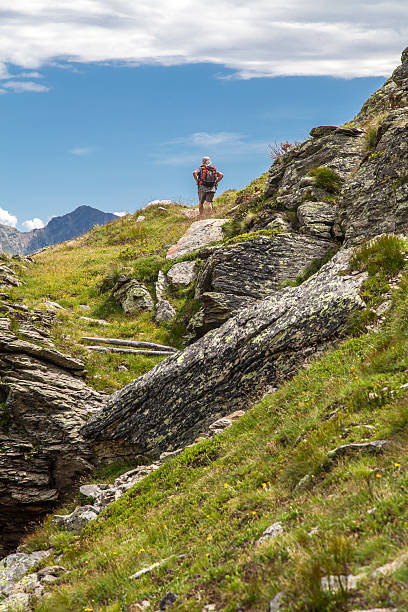 istock Person walking in the mountains 457374081