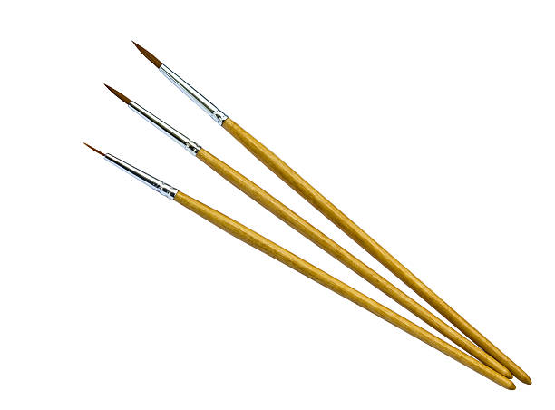 istock Artist paintbrush on white 457377205