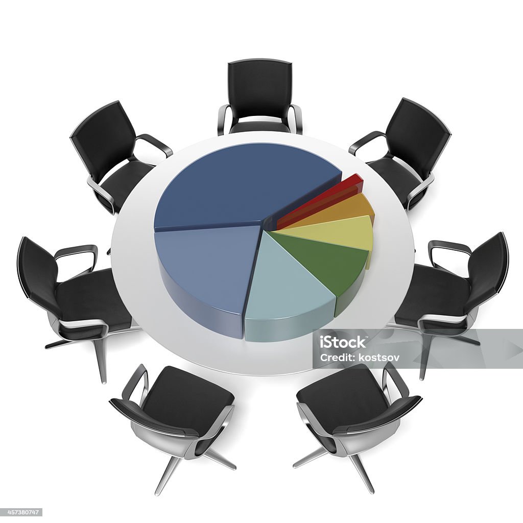 테이블, 원형 차트 - 로열티 프리 주주 스톡 사진