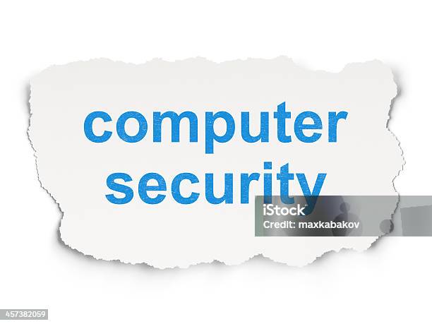 Protection Concept Computer Security On Paper Background Stock Photo - Download Image Now