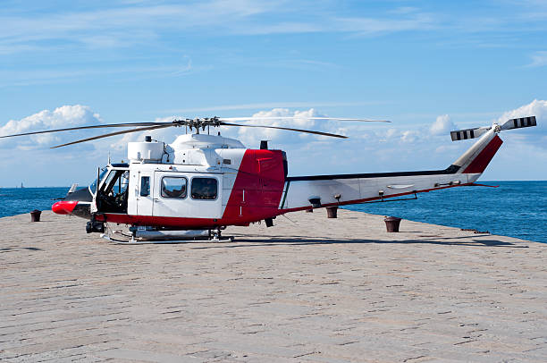 coast guard hubschrauber - rescue helicopter coast guard protection stock-fotos und bilder