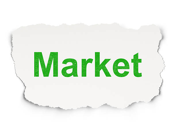 istock Finance concept: Market on Paper background 457384235
