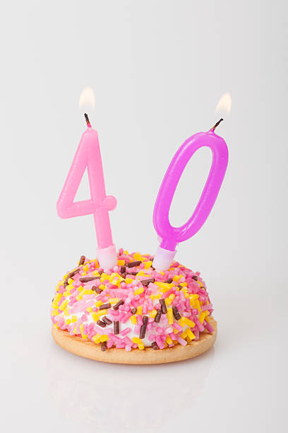 торт ко дню рождения - number 44 стоковые фото и изображения